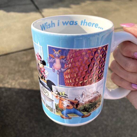 Disney Parks Walt Disney World Four Parks I Wish I Was There Postcard Coffee Mug - Picture 1 of 7